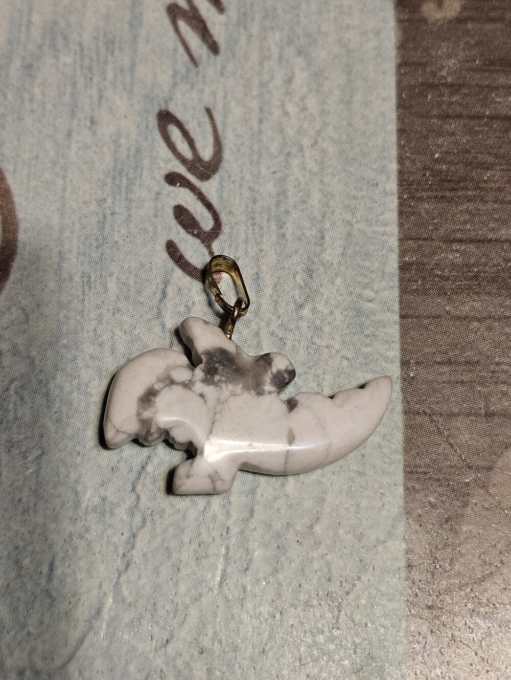 Gold Tone Stone Pendant